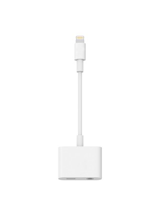 Переходник Lightning на AUX 3.5mm и Lightning(Мама) Аудио адаптер для iPhone, iPad | 0.1м