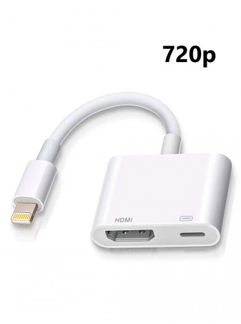 Переходник AV Lightning на HDMI 720p (Мама) и Lightning(charger) адаптер для iPhone, iPad | 0.1м