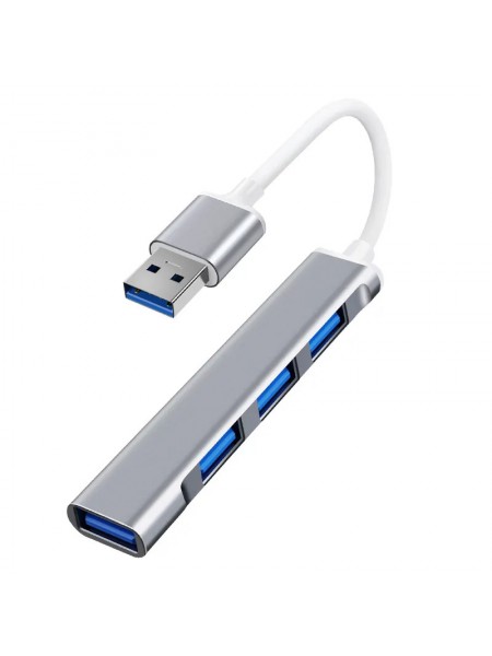 Переходник USB-A Hub на 4*USB Type-A 0.1м хаб, адаптер для ноутбука MacBook, iMac, Chromebook | 0.1м
