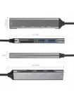 Переходник Type-C Hub на 3*USB Type-A та SD\MicroSD Reader 0.1м до MacBook, iMac, iPad, Chromebook, Samsung, Xiaomi, Oppo, Nokia, Meizu, Honor | 0.1м