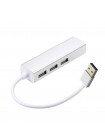 Переходник USB-A на Ethernet 0.1м | Адаптер RJ-45 100mb/s и 3-USB 2.0 для MacBook, iMac, iPad, Chromebook, Samsung, Xiaomi, Oppo, Nokia, Meizu, Honor | 0.1м