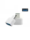 Переходник OTG USB-A(Мама) на Type-C(Папа) White | Адаптер для зарядки