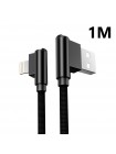 Зарядный кабель Foxconn 90° degree Lightning 1m - USB на Lightning кабель для iPhone,iPad, iPod, Macbook, iMac | 1м