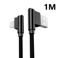 Зарядный кабель Foxconn 90° degree Lightning 1m - USB на Lightning кабель для iPhone,iPad, iPod, Macbook, iMac | 1м