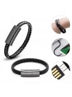 Зарядный кабель Foxconn Fashion Bracelet 0.2m Type-C | PU Браслет USB-кабель для iPad, MacBook, iMac, Samsung, Xiaomi, Sony, ASUS, Nokia | 0.2м