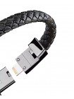 Зарядный кабель Foxconn Fashion Bracelet 0.2m Type-C на Lightning PU Браслет USB-C кабель для iPhone, iPod, iPad, AirPods | 0.2м