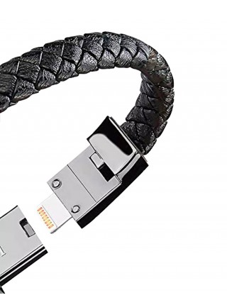 Зарядный кабель Foxconn Fashion Bracelet 0.2m Lightning  на USB-A PU Браслет USB-C кабель для iPhone, iPod, iPad, AirPods | 0.2м