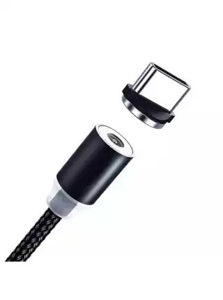 Зарядный кабель Foxconn Magneto Magic 1м. - 3 в 1 Type-C, Lightning, Micro-USB на USB-кабель для iPhone, iPod, iPad, AirPods, Samsung, Xiaomi