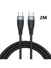 Зарядный кабель Foxconn Fast Speed 100w 2m - кабель для iPad, Samsung, Xiaomi, ASUS, Motorola, Nokia, Meizu, Huawei | 2м
